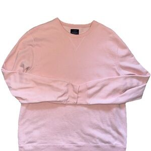Men’s J.Crew Authentic Fleece Pullover Sweater in Pink Size XL